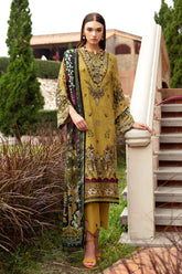 Y-910 | 3PC Unstitched Luxury Lawn Collection Riwayat By Ramsha